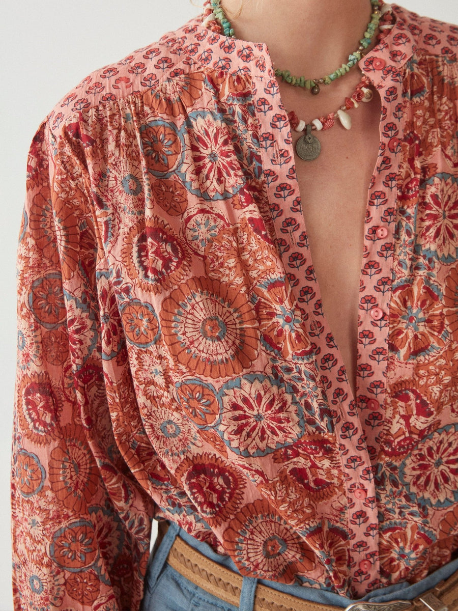 Beatrice Blouse Rust Flamingo Maison Hotel