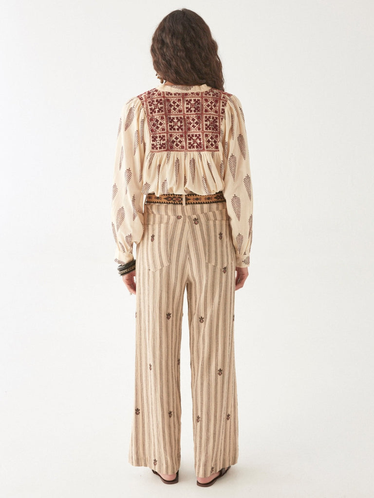 Anni Blouse - Boho Leaves - Maison Hotel