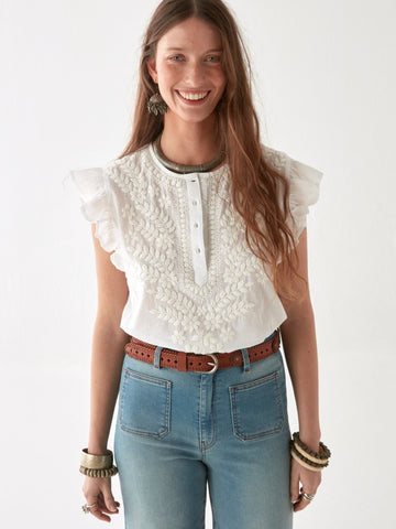 Ashanti Blouse - Chikan Bianco - Maison Hotel