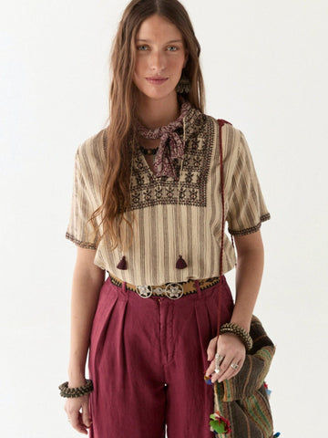 Badra Blouse - Sahara Dune - Maison Hotel