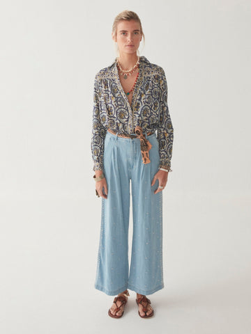 Bob Blouse - Vintage Blue - Maison Hotel