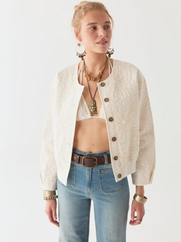 Boticcelli Jacket - Tesela Ivory - Maison Hotel