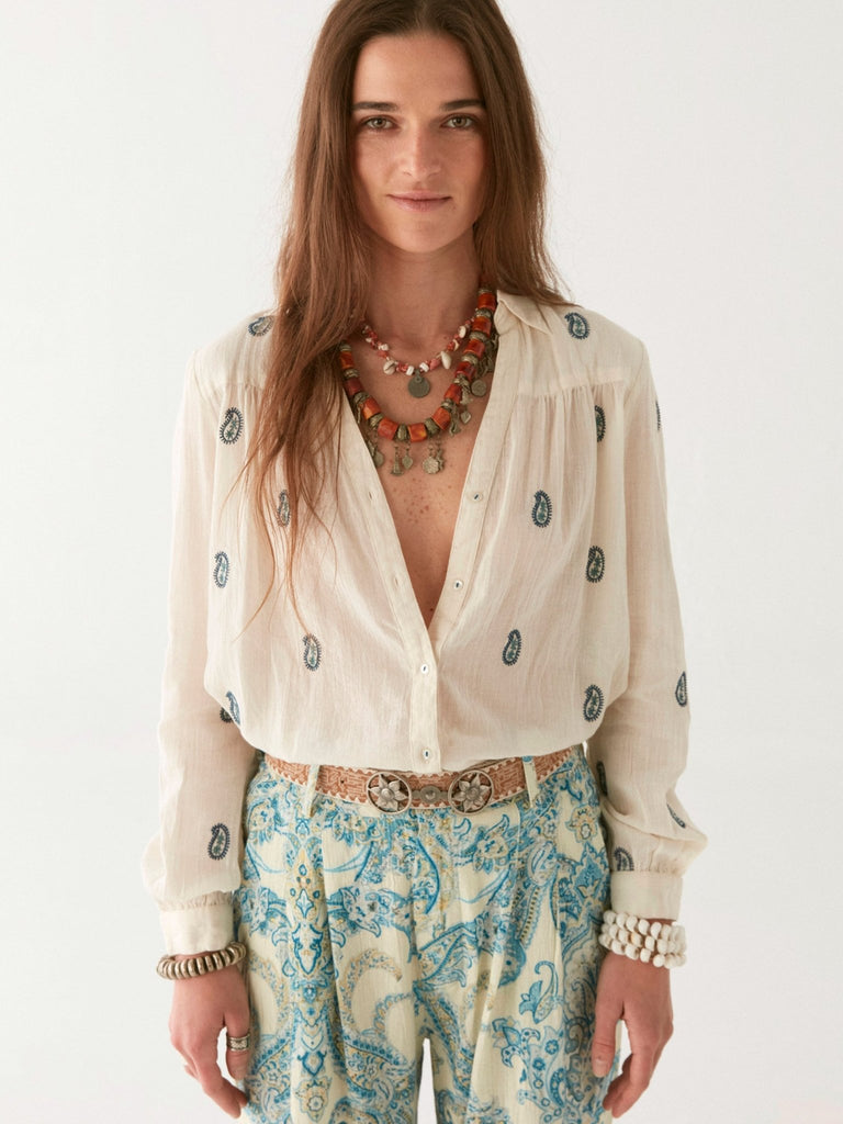 Dylan Blouse - Cachemira Ivory - Maison Hotel