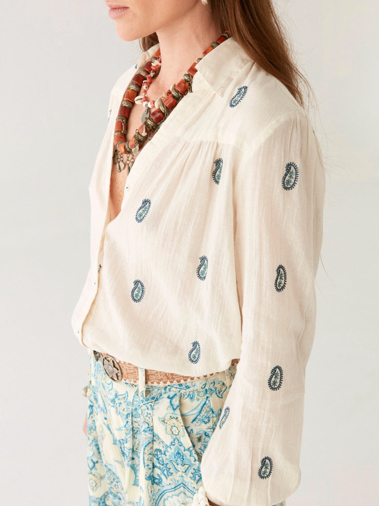 Dylan Blouse - Cachemira Ivory - Maison Hotel