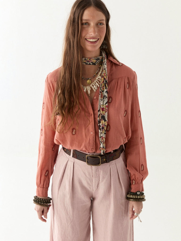 Dylan Blouse - Cachemira Peach - Maison Hotel