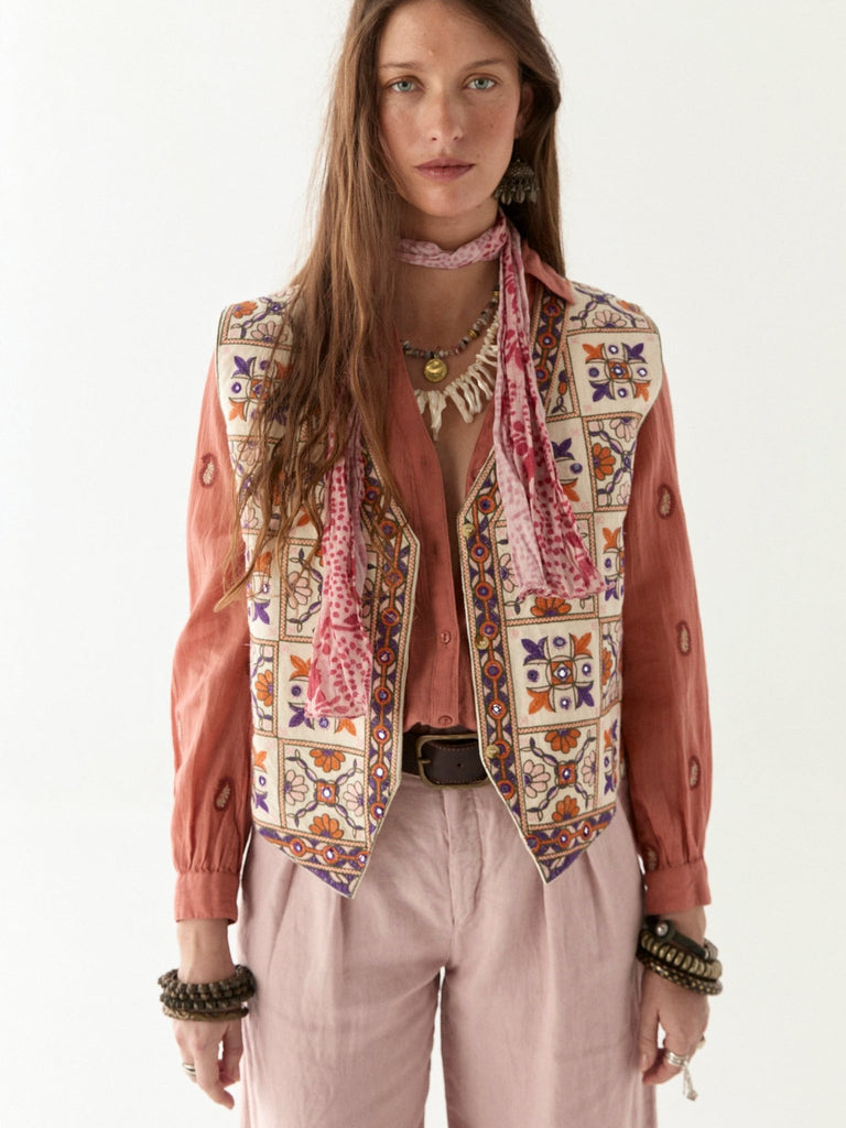 Dylan Blouse - Cachemira Peach - Maison Hotel