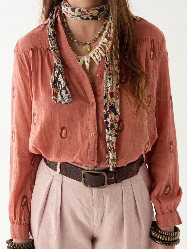 Dylan Blouse - Cachemira Peach - Maison Hotel