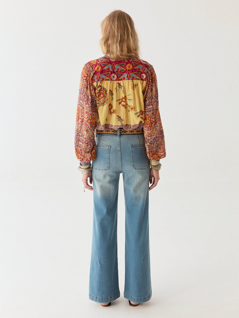 Edna Pant - Blue Denim - Maison Hotel