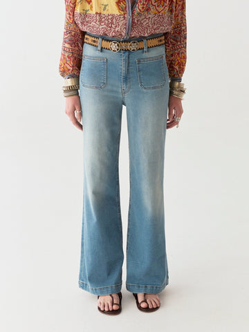 Edna Pant - Blue Denim - Maison Hotel