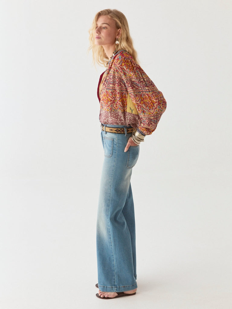 Edna Pant - Blue Denim - Maison Hotel