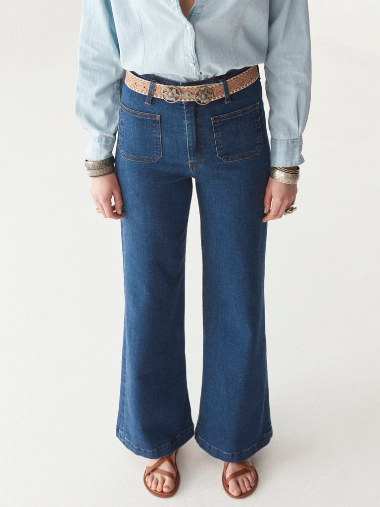 Edna Pant - Dark Denim - Maison Hotel