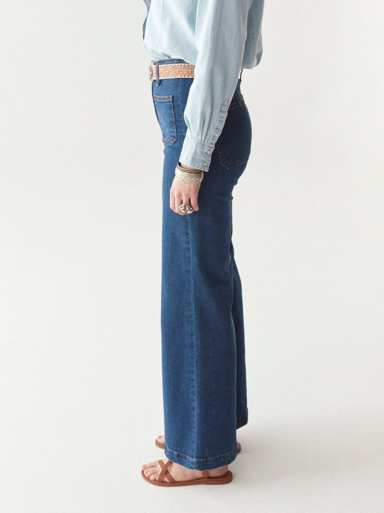 Edna Pant - Dark Denim - Maison Hotel