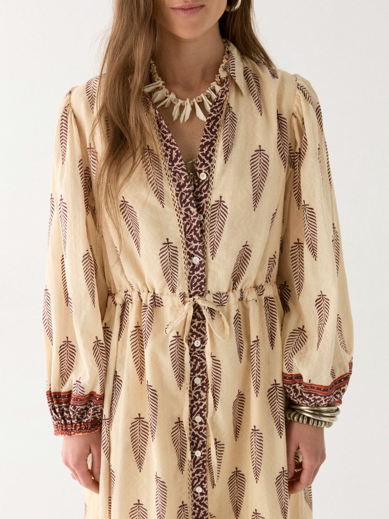 Elisa Dress - Boho Leaves - Maison Hotel