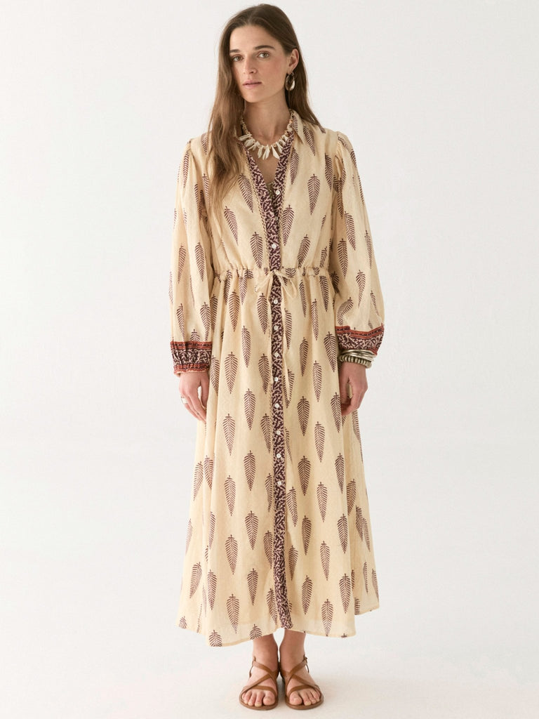 Elisa Dress - Boho Leaves - Maison Hotel