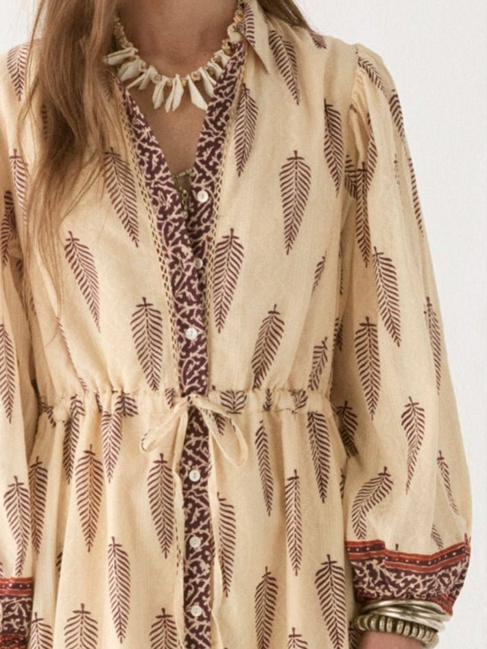 Elisa Dress - Boho Leaves - Maison Hotel