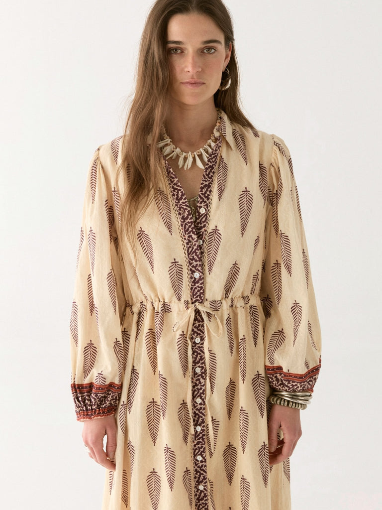 Elisa Dress - Boho Leaves - Maison Hotel