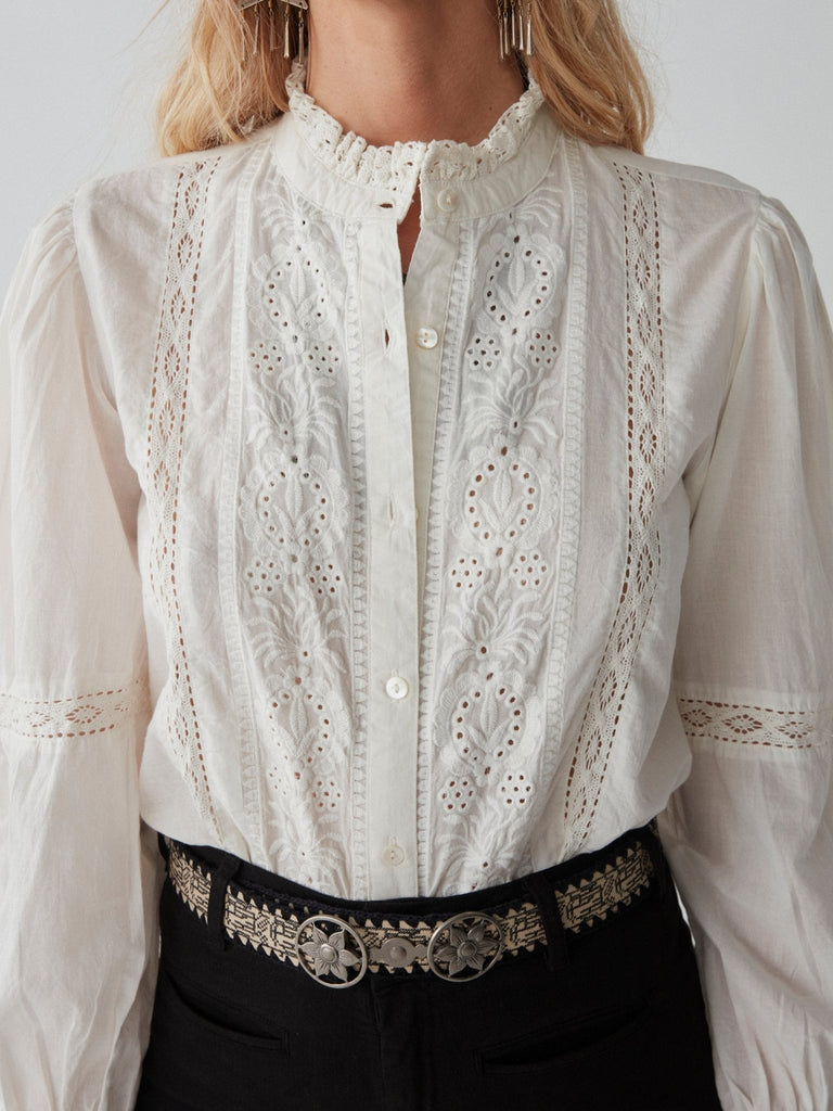 Emanuelle Blouse - Panna Cotta - Maison Hotel