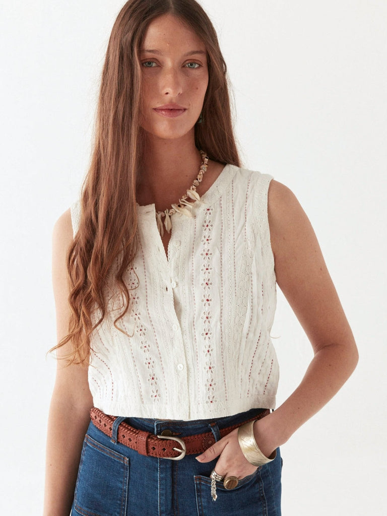 Francesca Blouse - Capri Panna - Maison Hotel