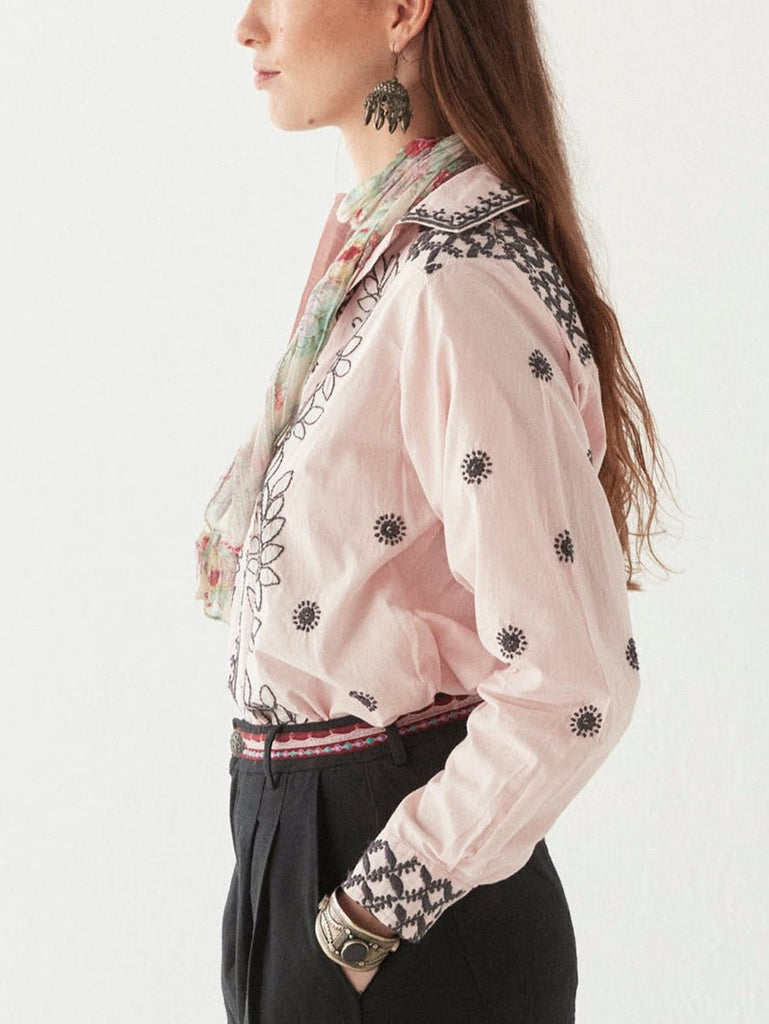 Ganges Blouse - Soft Pink - Maison Hotel