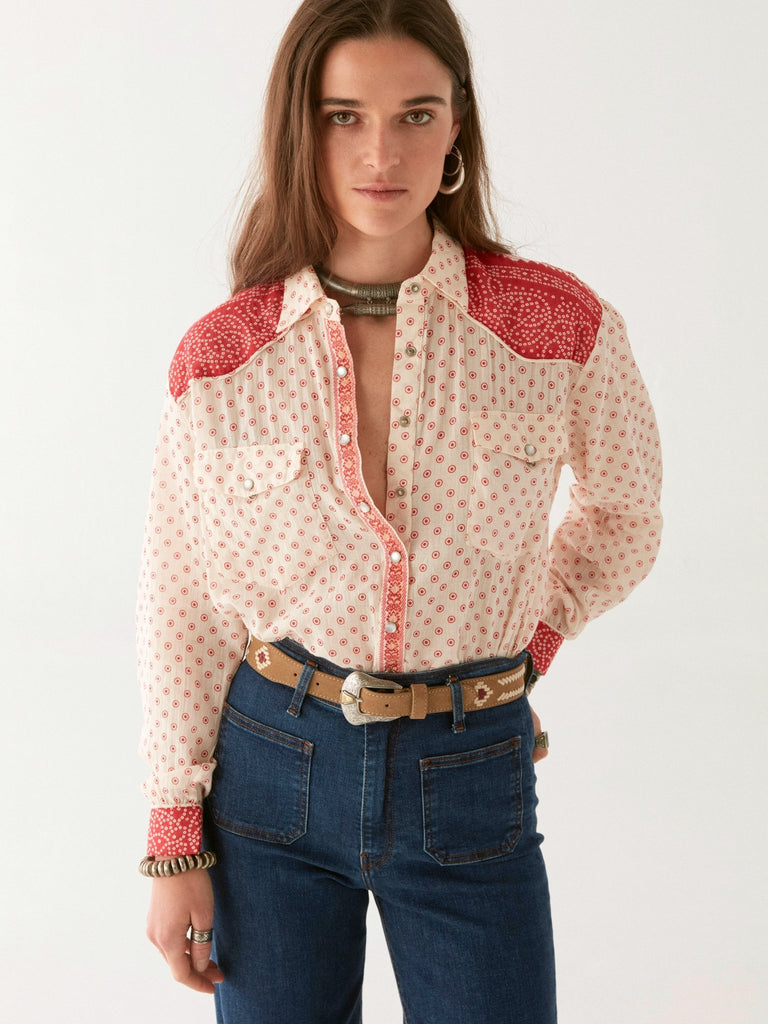 Joselito Blouse - Passion Red - Maison Hotel