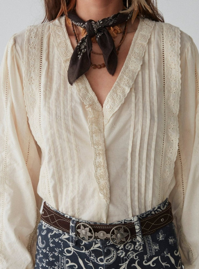 Lily Blouse - Hamlet Ivory - Maison Hotel