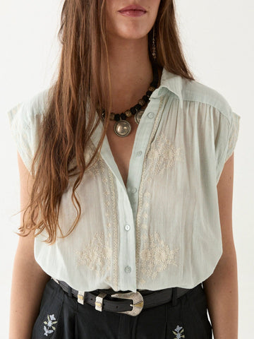 Mafalda Blouse - Daisy Azzuro - Maison Hotel