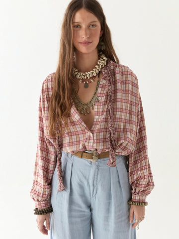 Mia Blouse - Dust Pink - Maison Hotel