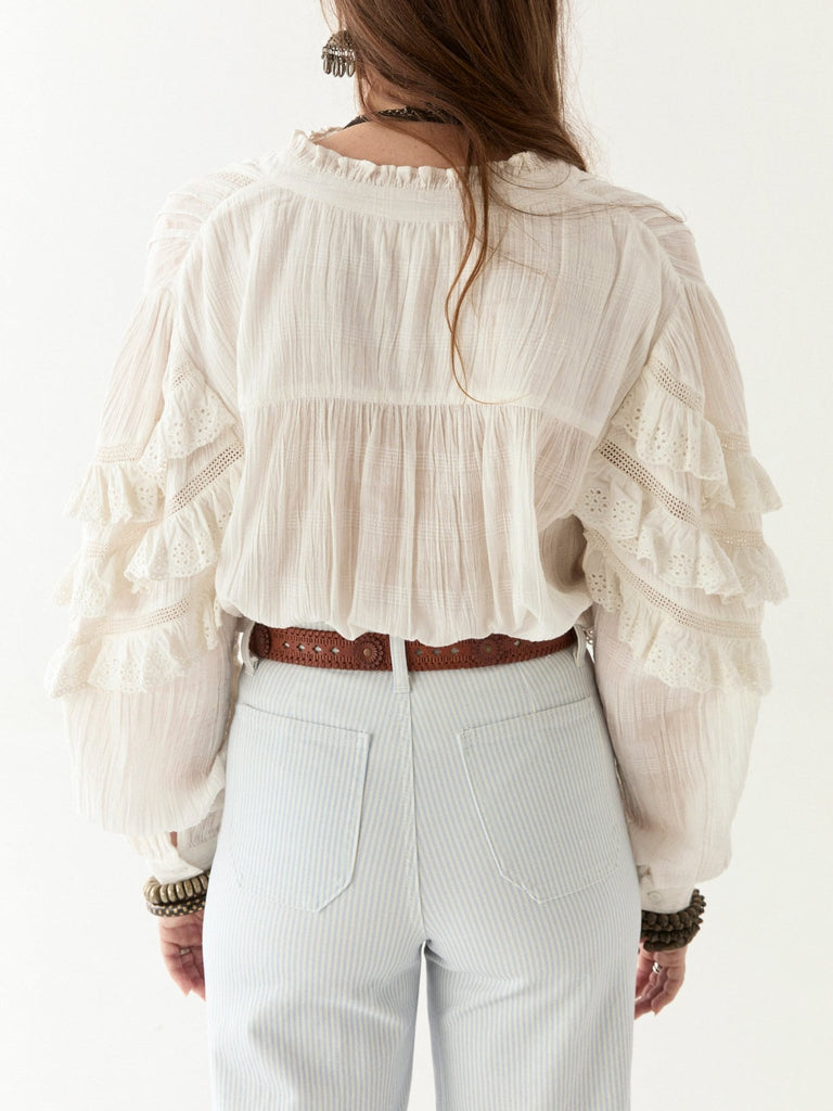 Omara Blouse - Cuban Schiffli - Maison Hotel