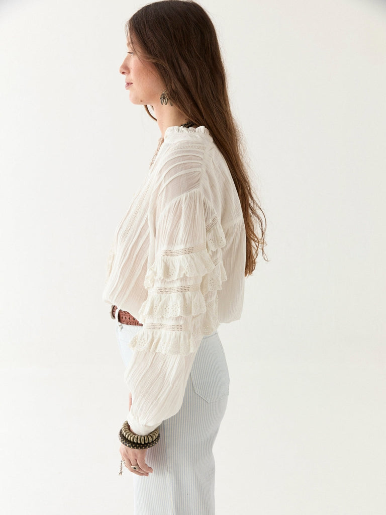 Omara Blouse - Cuban Schiffli - Maison Hotel