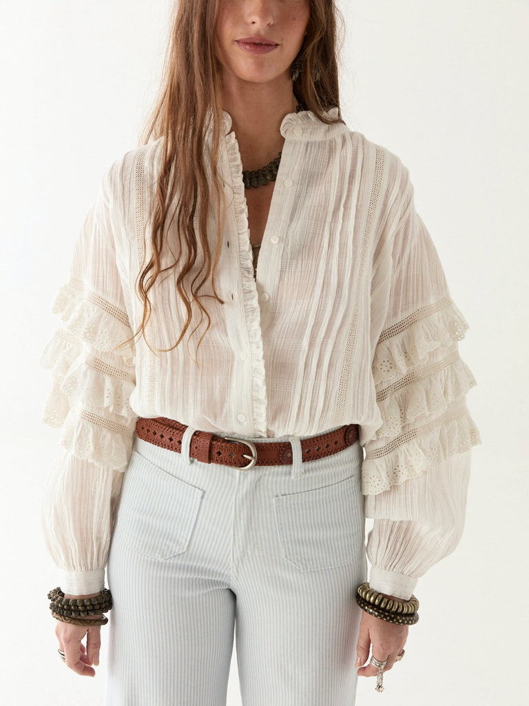 Omara Blouse - Cuban Schiffli - Maison Hotel