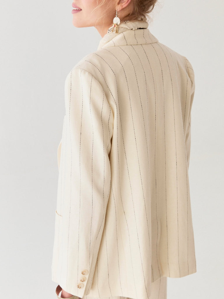 Paddy Jacket - Ecru Stripes - Maison Hotel