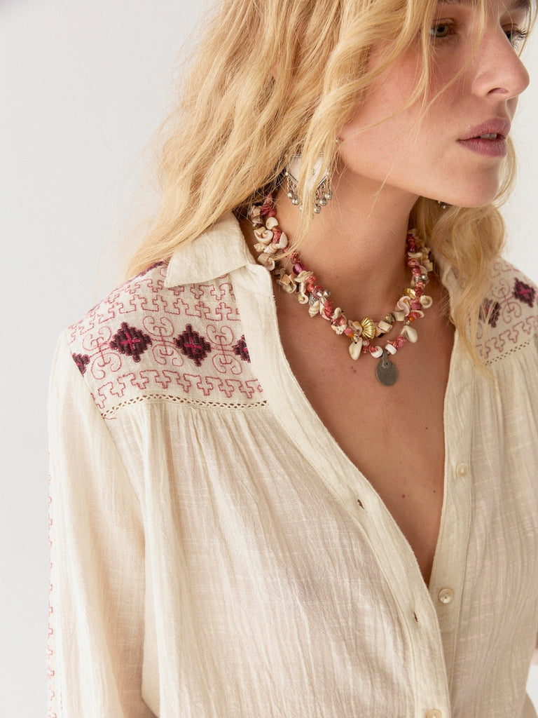 Tiffany Blouse - Radiance Ivory - Maison Hotel