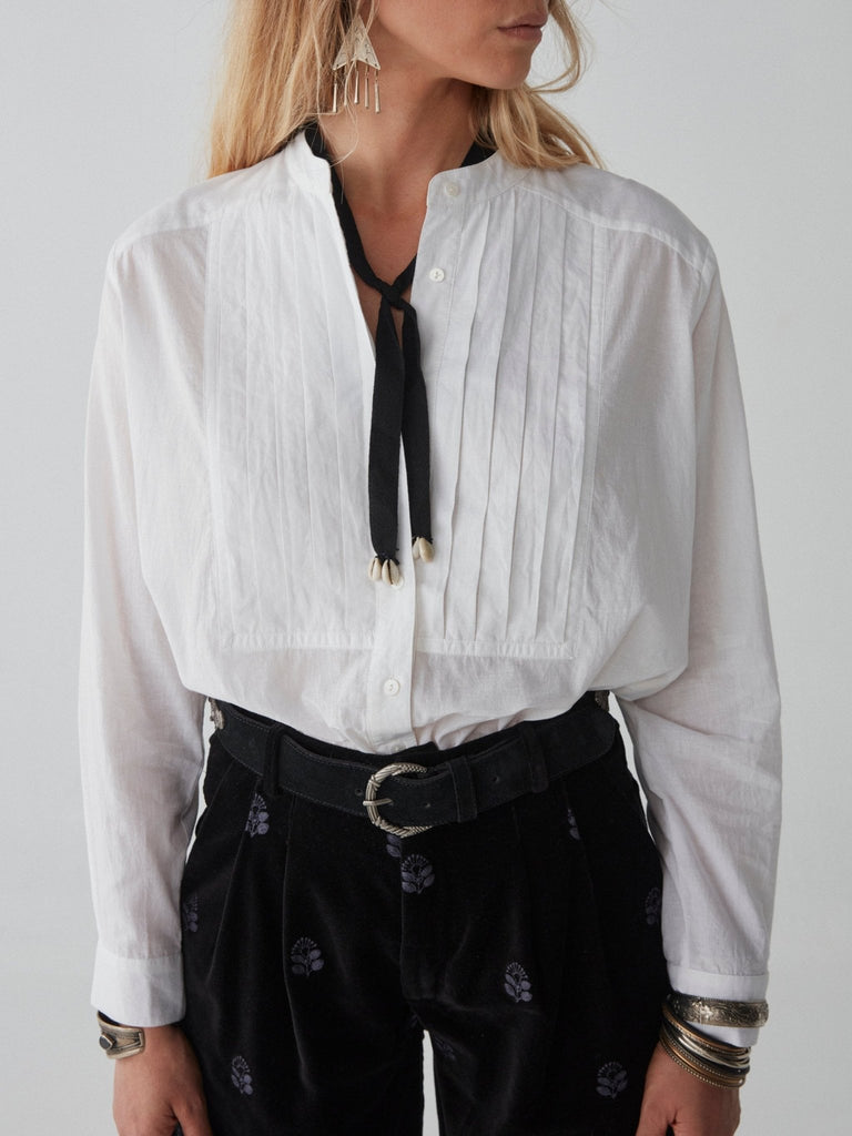 Yves Blouse - Tuxedo Off White - Maison Hotel